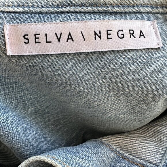 Women's SELVA NEGRA Size S Lucille Jacket, Sea Salt Pockets Ruffle $300 - Picture 10 of 16